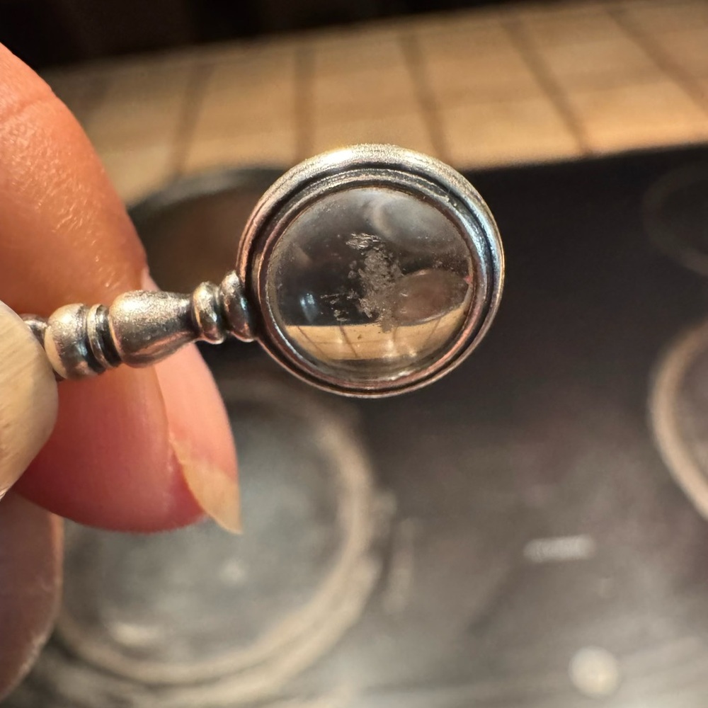 James Avery Silver Clear Stone Ring - image 2